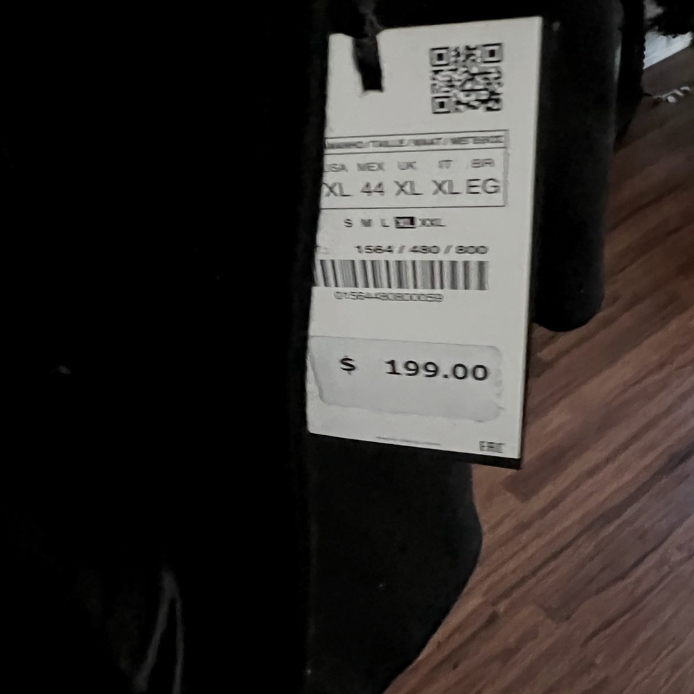 Zara long coat size XL